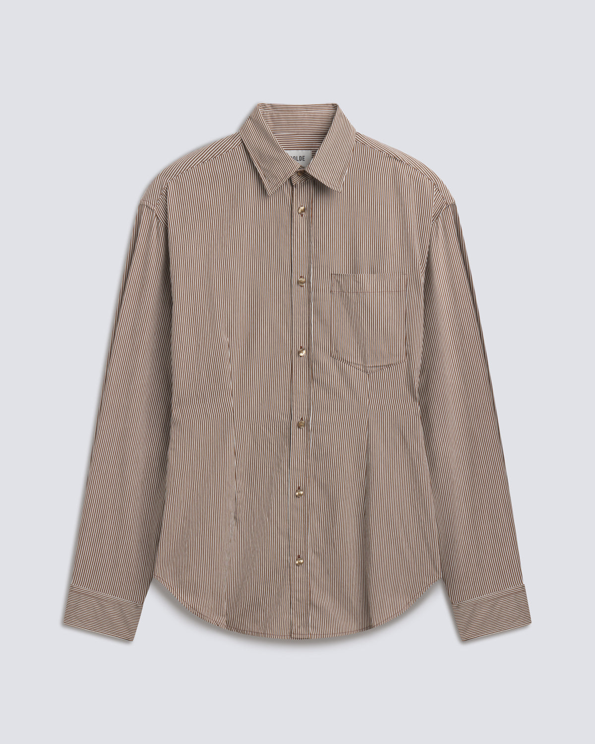 agolde-cinch-shirt-jakarta-stripe-bluse-beige-braun image 6