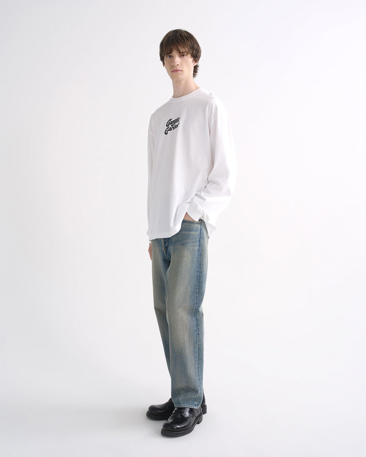 agolde-ron-finley-long-sleeve-tee-langarmshirt-soft-white image 5