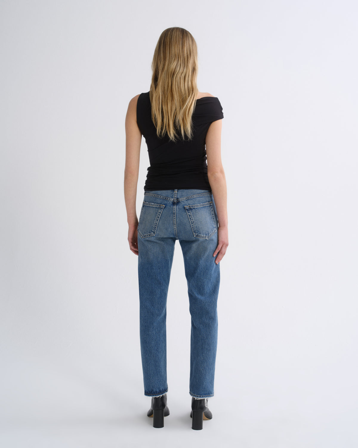 agolde-romney-jean-bounty-damen-jeans-mittelblau image 2