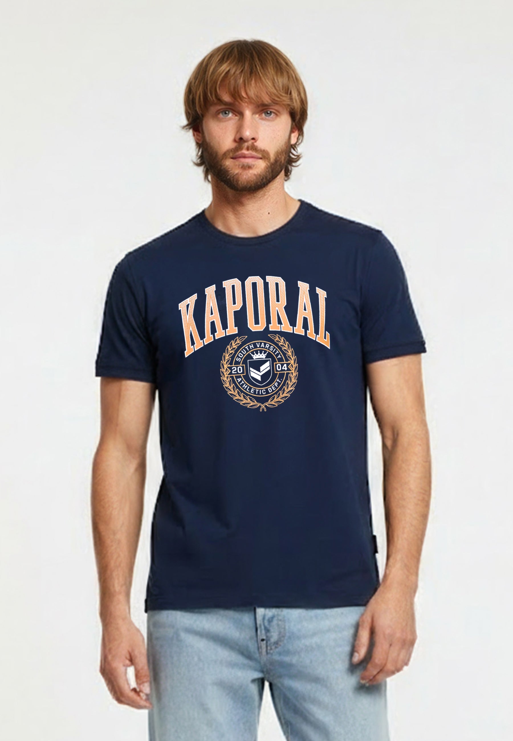 kaporal-robin-herren-t-shirt-navy-regular-100-baumwolle image 1