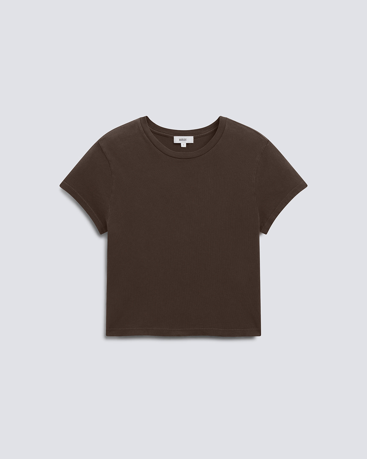 agolde-adine-shrunken-t-shirt-uniform-oliv-bio-baumwolle image 6