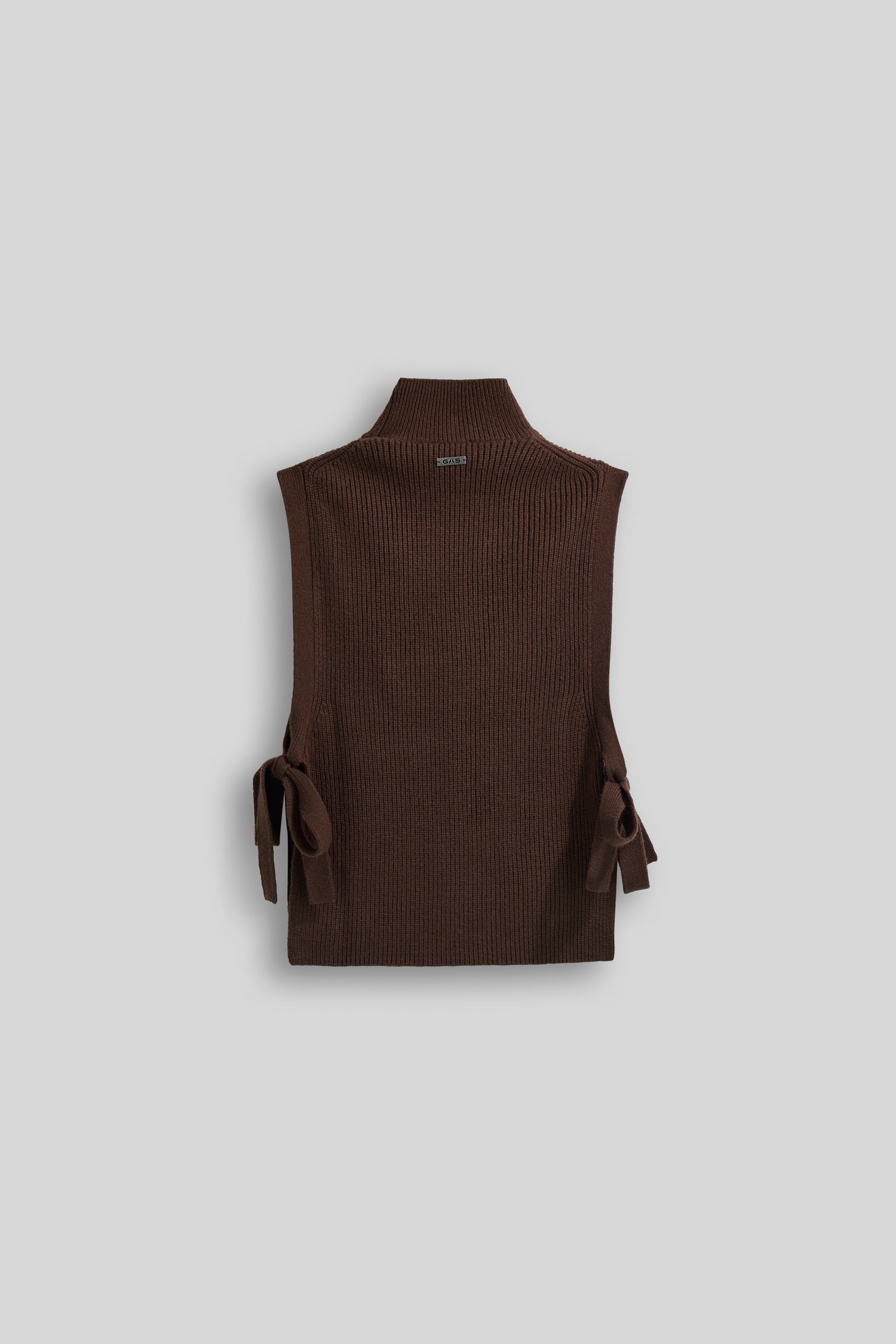 gas-kate-gilet-4879-strickweste-damen-rollkragen-rippe image 5