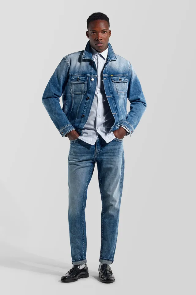 gas-tar-78mm-jeansjacke-herren-denim-indigo image 1