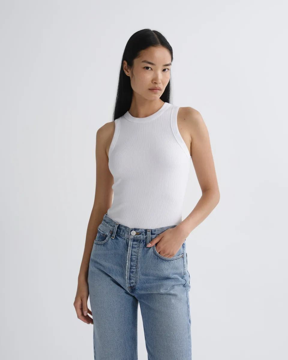 agolde-leigh-tank-top-wei-ripp-baumwolle image 1