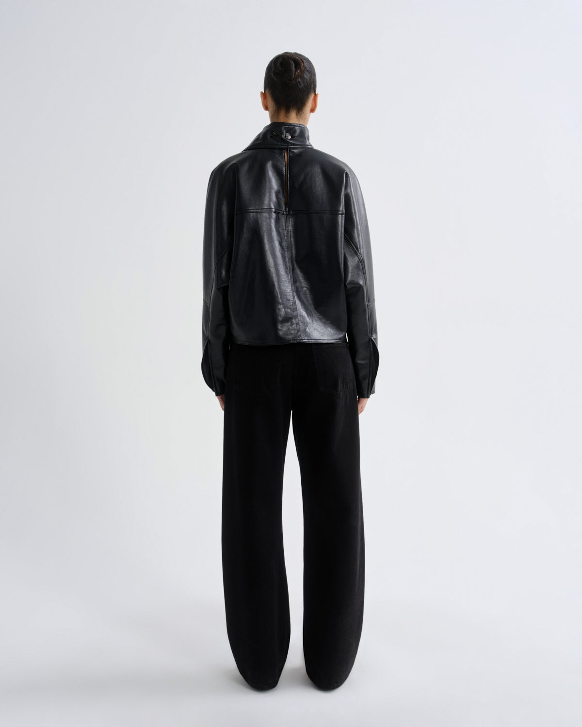 agolde-low-curve-jean-proof-damen-jeans-schwarz-rigid image 2