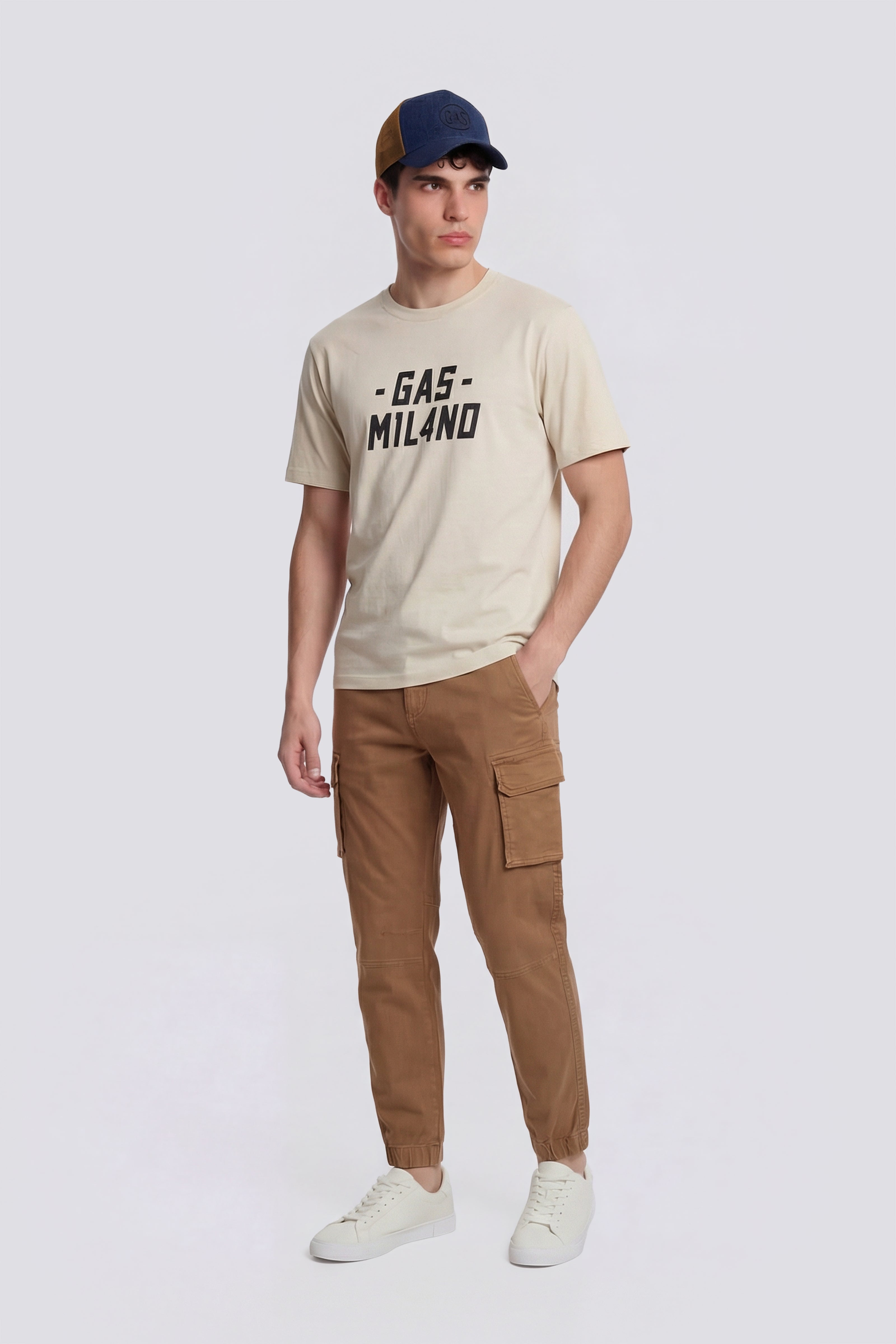 gas-dharis-m-c-patch-3006-t-shirt-herren-baumwolle-regular-fit image 2
