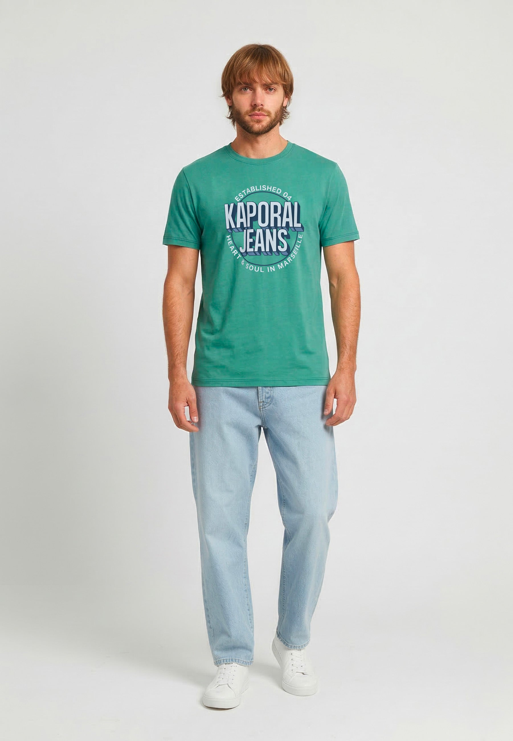 kaporal-tyler-t-shirt-herren-mint-baumwolle-kurzarm image 1