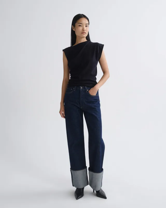 agolde-big-cuff-jean-jeans-rinse-dunkelblau-starr image 1