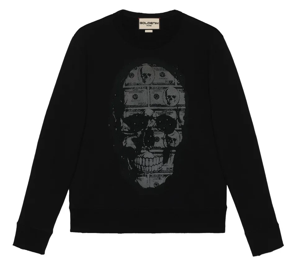 goldenim-paris-homme-ital-noir-sweatshirt-schwarz image 1