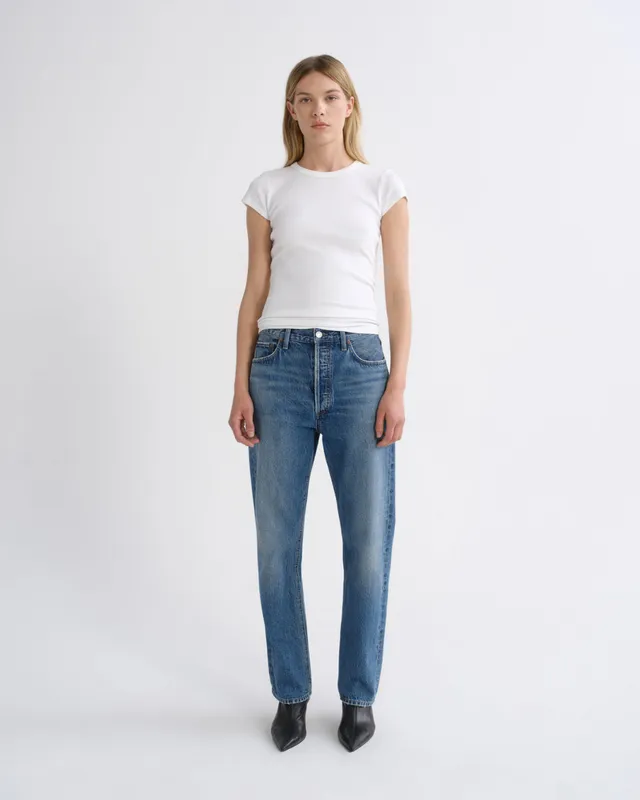 agolde-90-s-pinch-waist-high-rise-straight-jeans-circulate-dunkelblau image 1