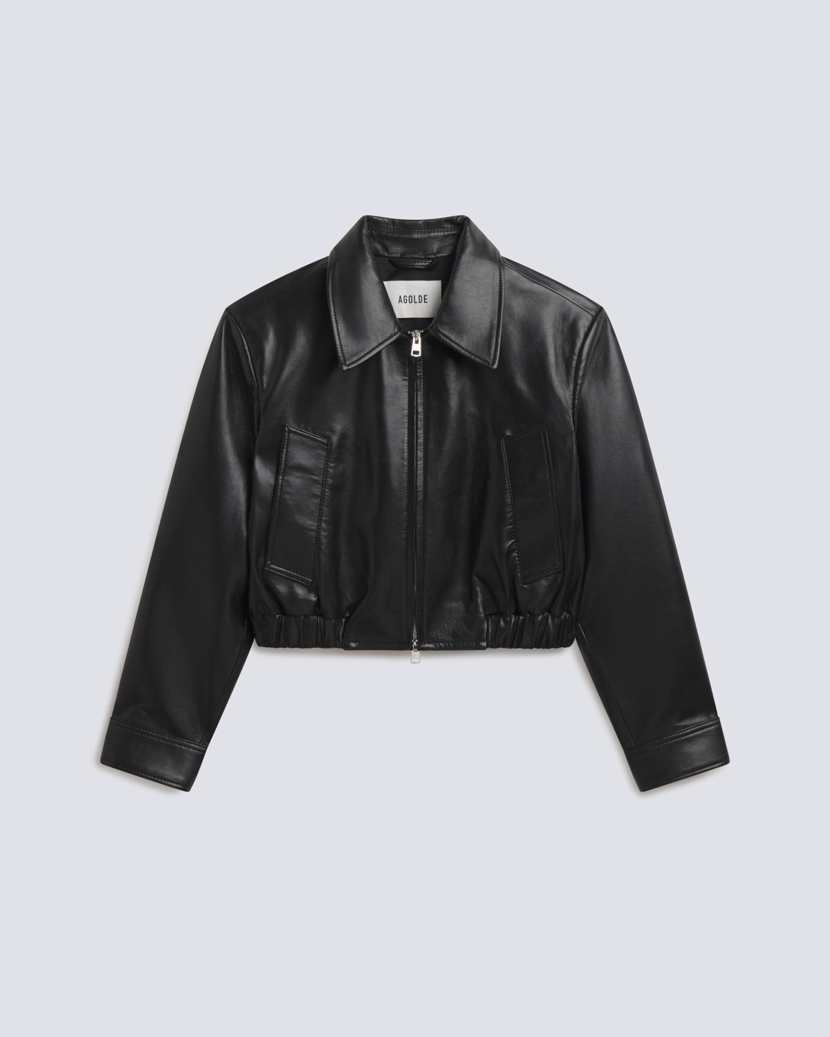 agolde-nahla-cropped-jacket-detox-damen-lederjacke-schwarz image 6