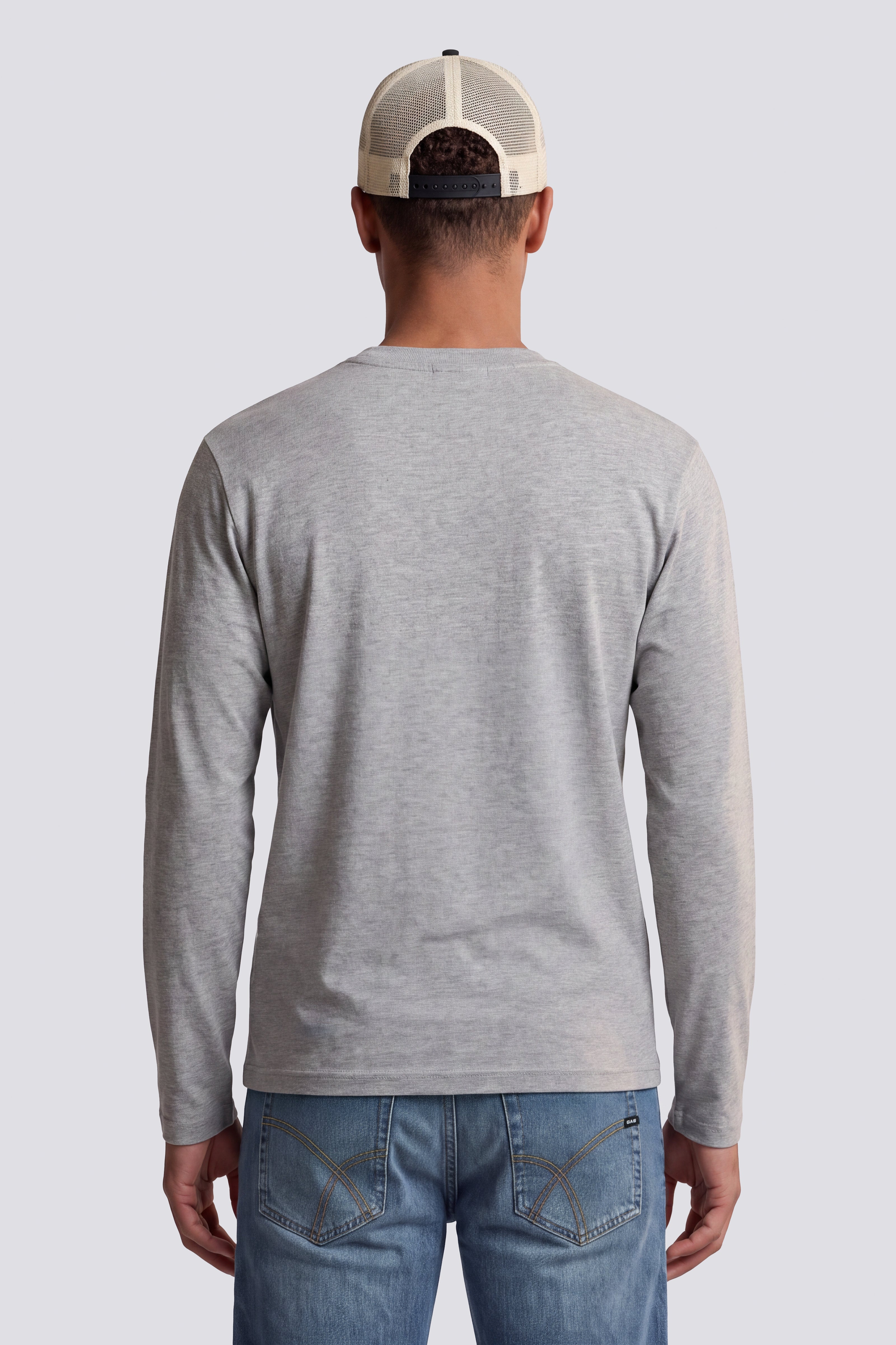 gas-dharis-m-l-logo-g-2923-t-shirt-langarm-herren-baumwolle image 3