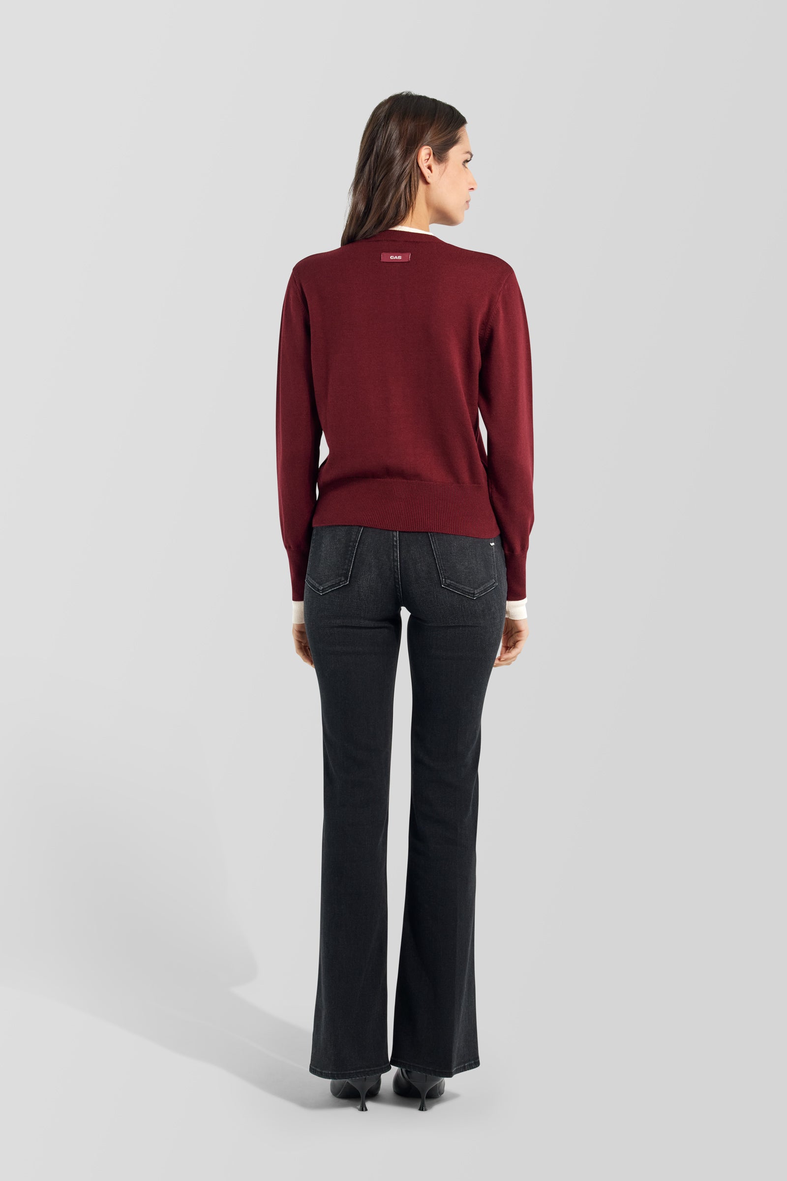 gas-lulu-card-2899-cardigan-damen-wollmix-slim-knopf image 2