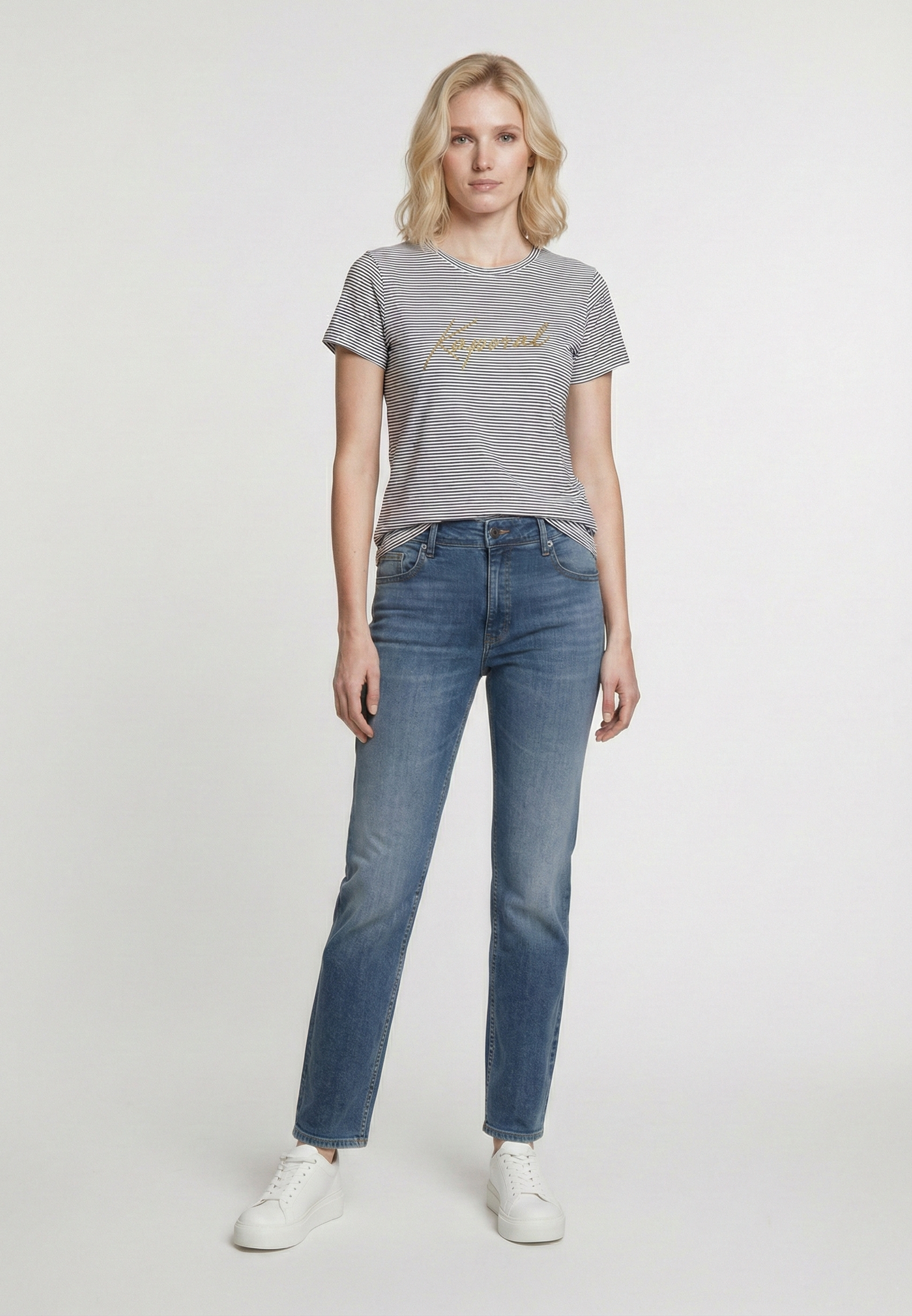 kaporal-kaby-t-shirt-ecru-damen-slim image 2