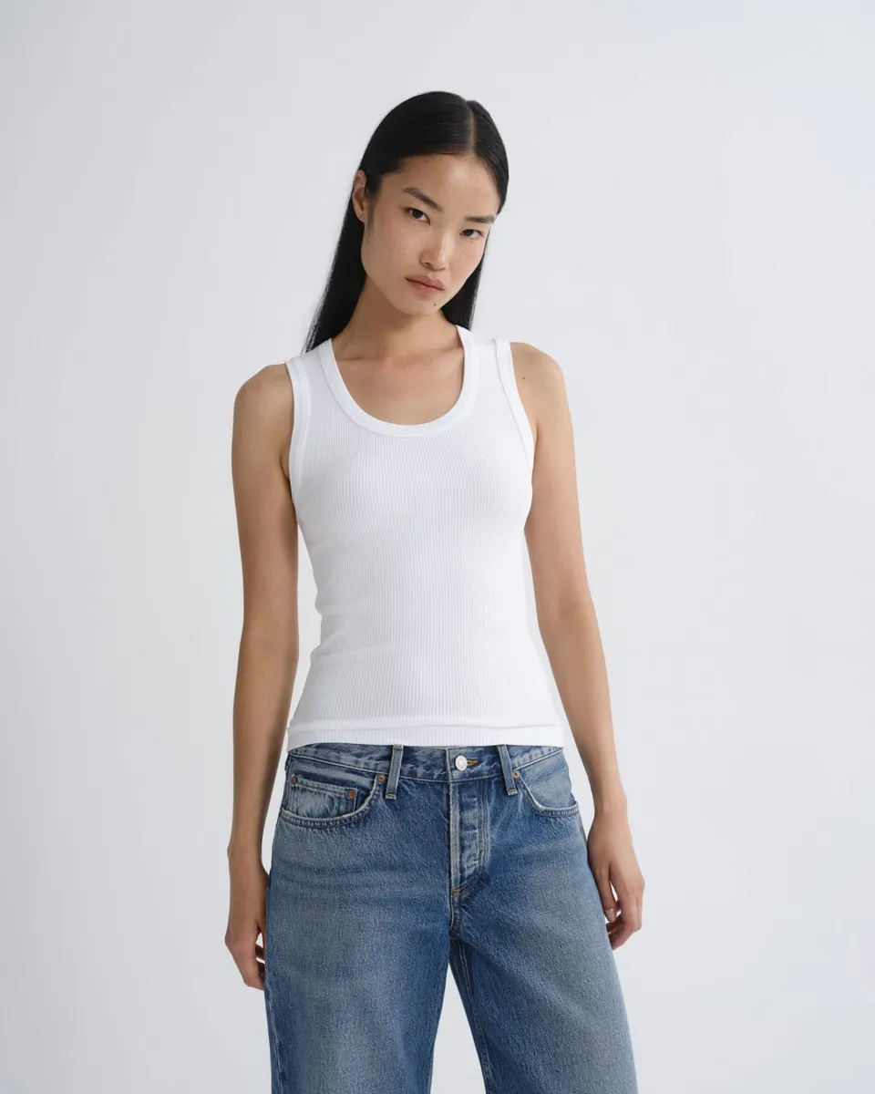agolde-poppy-tank-top-damen-wei-bio-baumwolle image 1