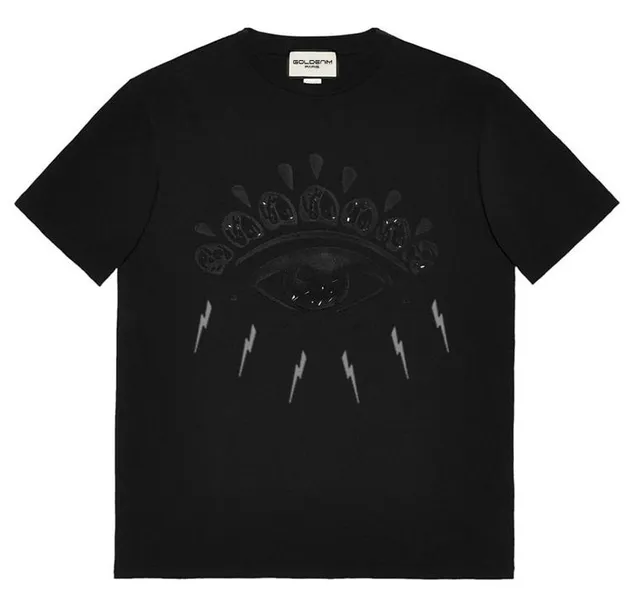 goldenim-paris-homme-t-shirt-1011-noir-t-shirt-herren-schwarz image 1
