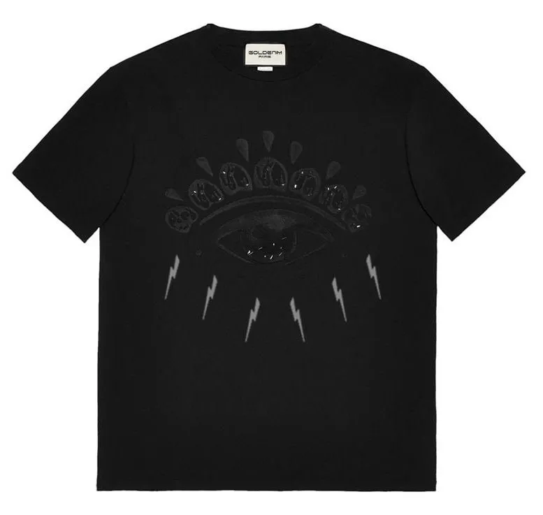 goldenim-paris-homme-t-shirt-1011-noir-t-shirt-herren-schwarz image 1