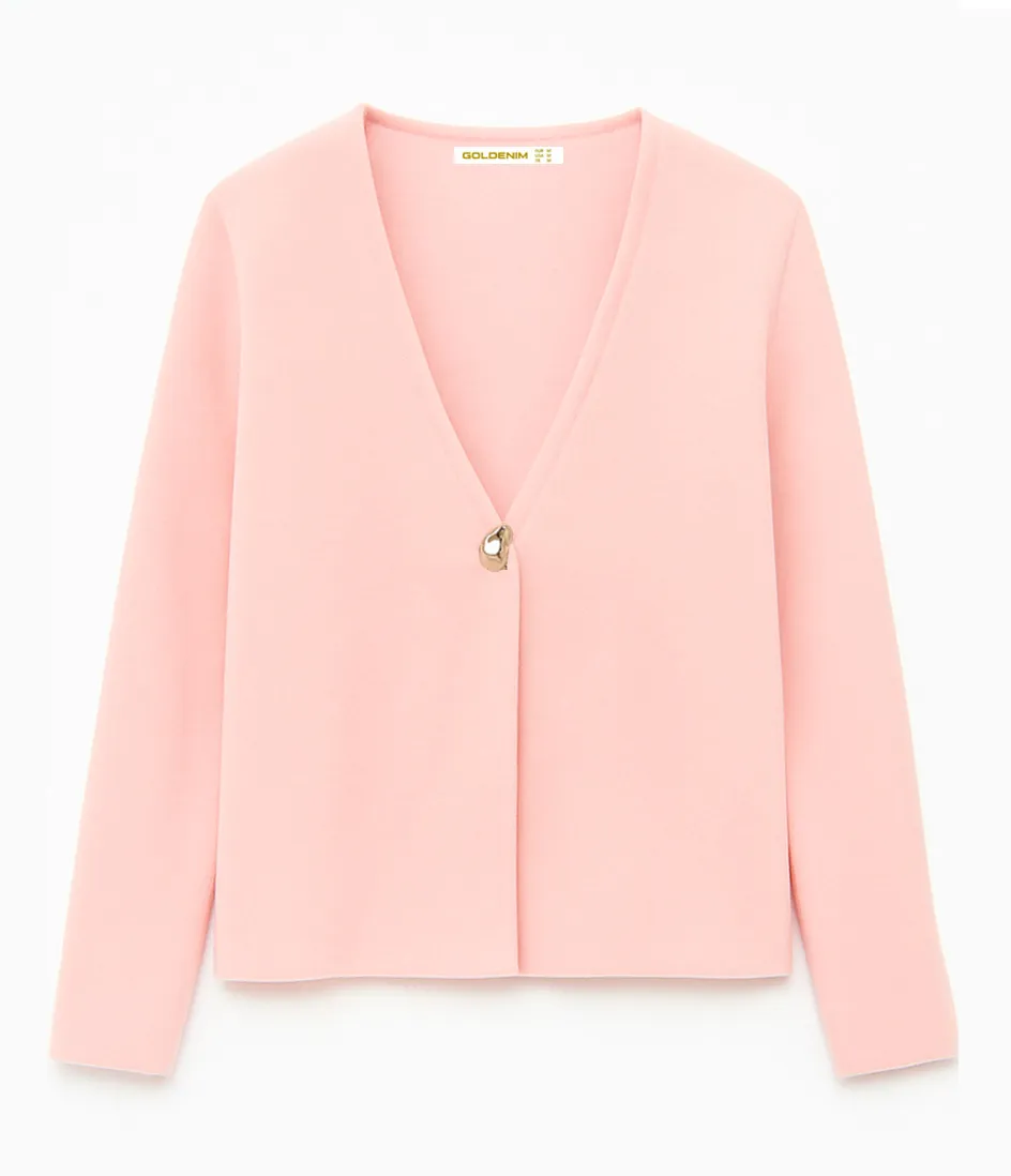 goldenim-paris-femme-zar-strickweste-rosa-damen image 1