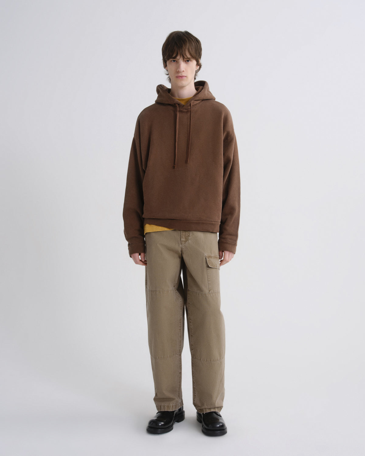 agolde-salford-hoodie-sumac-herren-kapuzenpullover-braun image 3