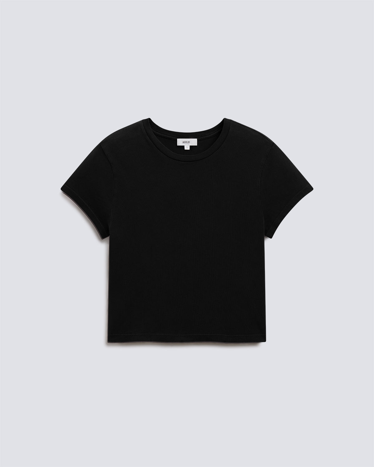 agolde-adine-shrunken-tee-t-shirt-schwarz-bio-baumwolle image 6