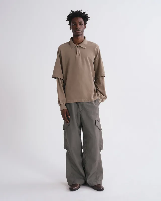 agolde-whitcomb-pant-cargohose-millstone-grau-nylon image 1