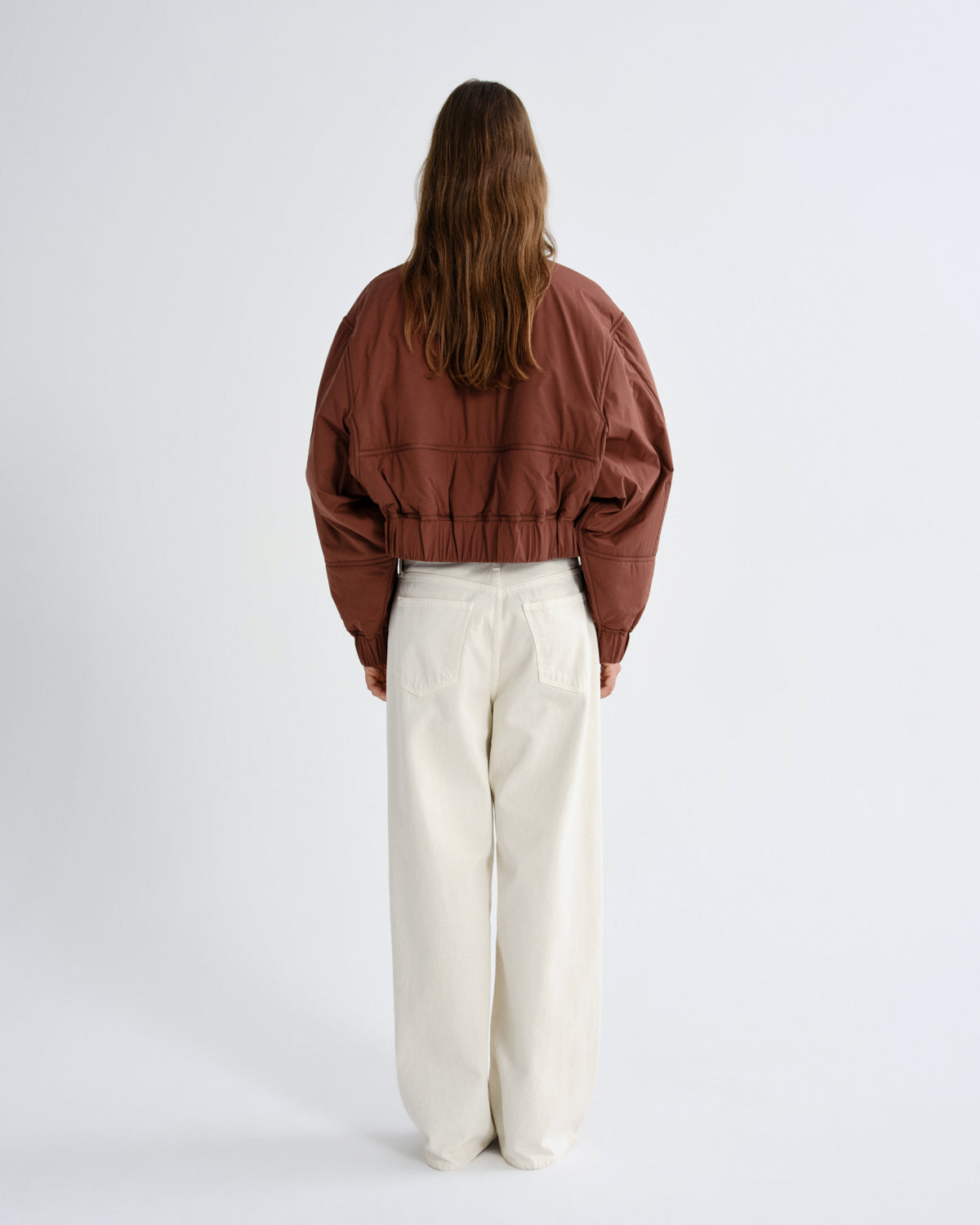 agolde-leni-bomber-jacke-palisander-rostbraun-leicht image 2