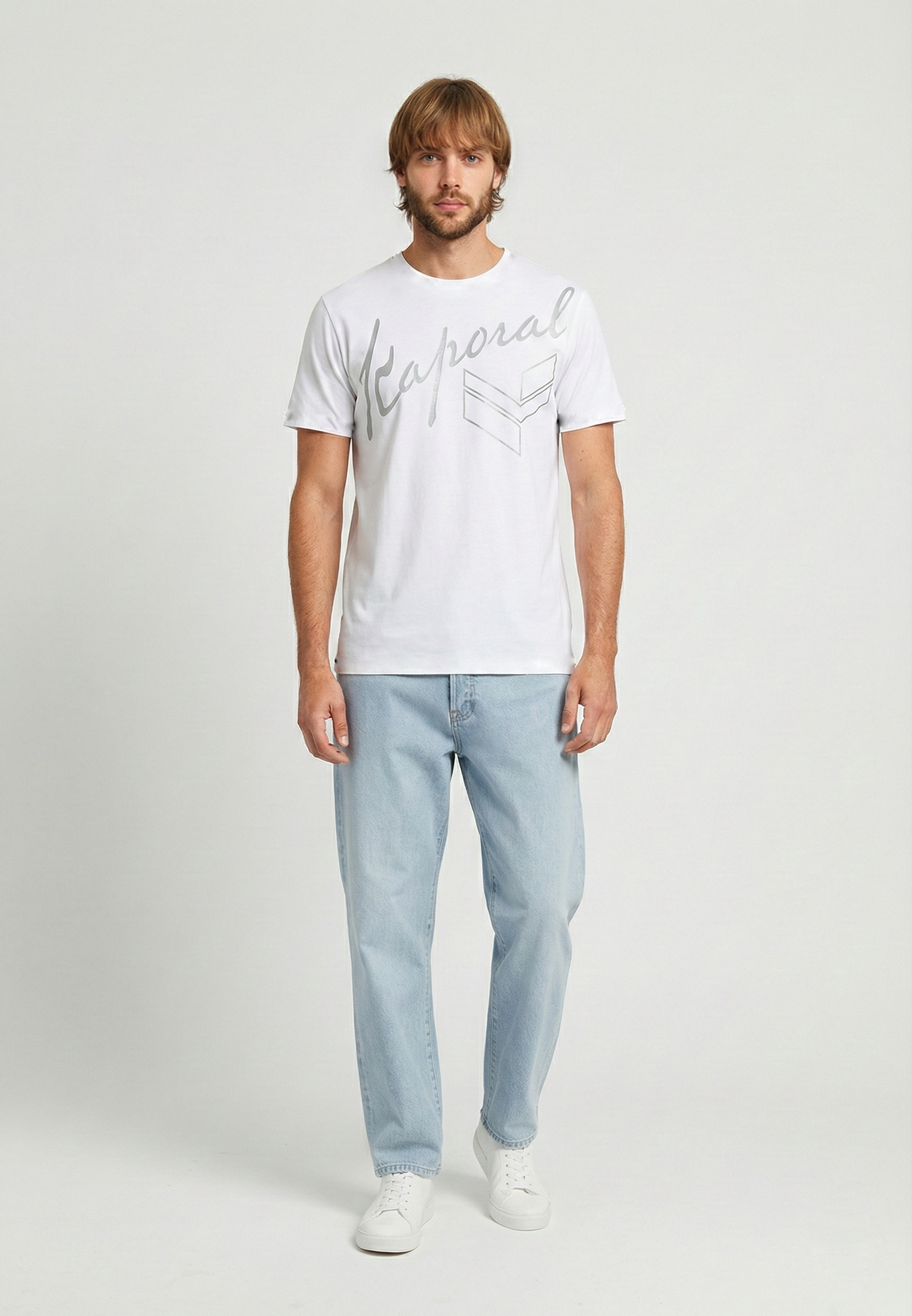 kaporal-kulan-t-shirt-herren-wei-baumwolle image 2