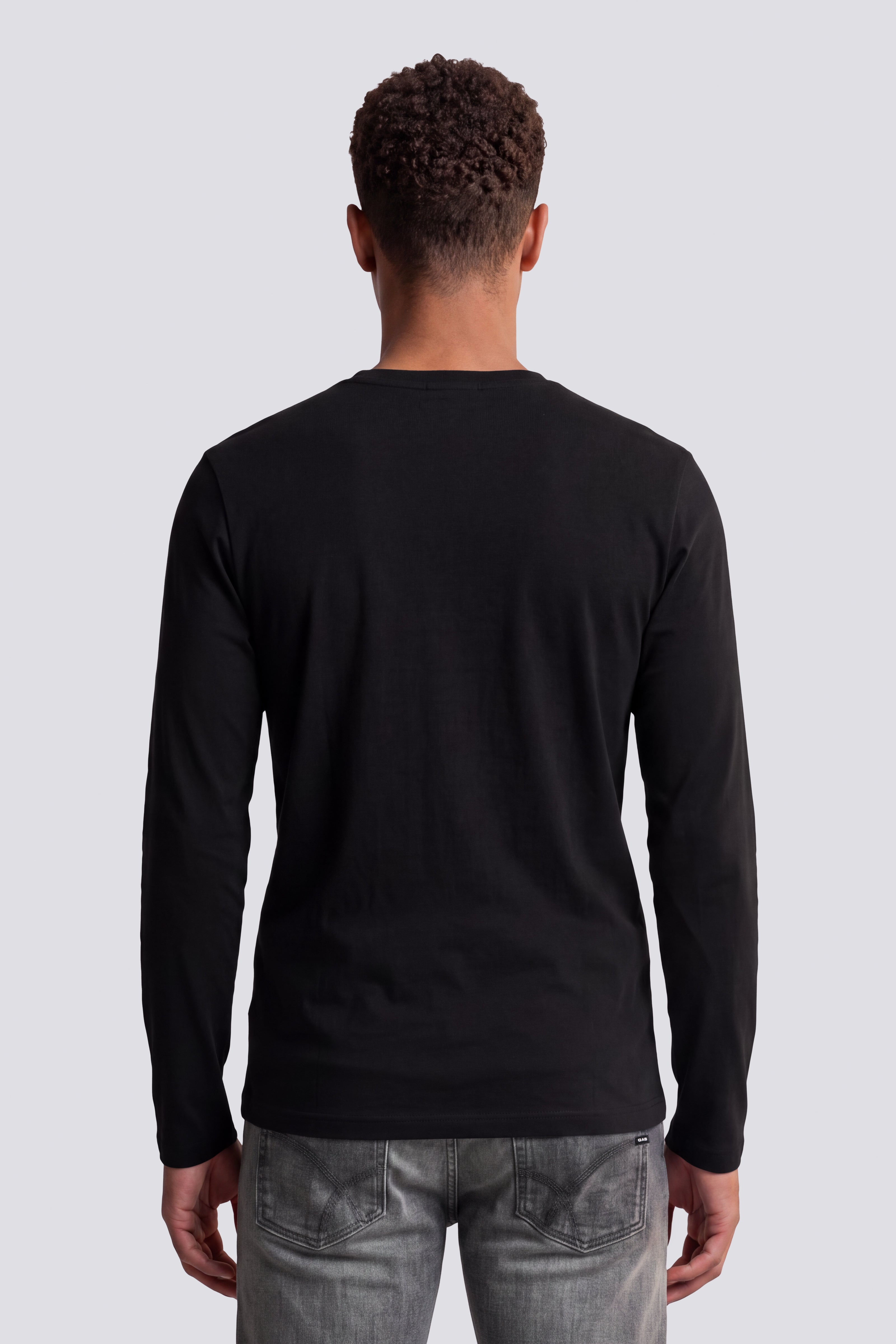 gas-dharis-m-l-logo-t-shirt-herren-schwarz-baumwolle image 4
