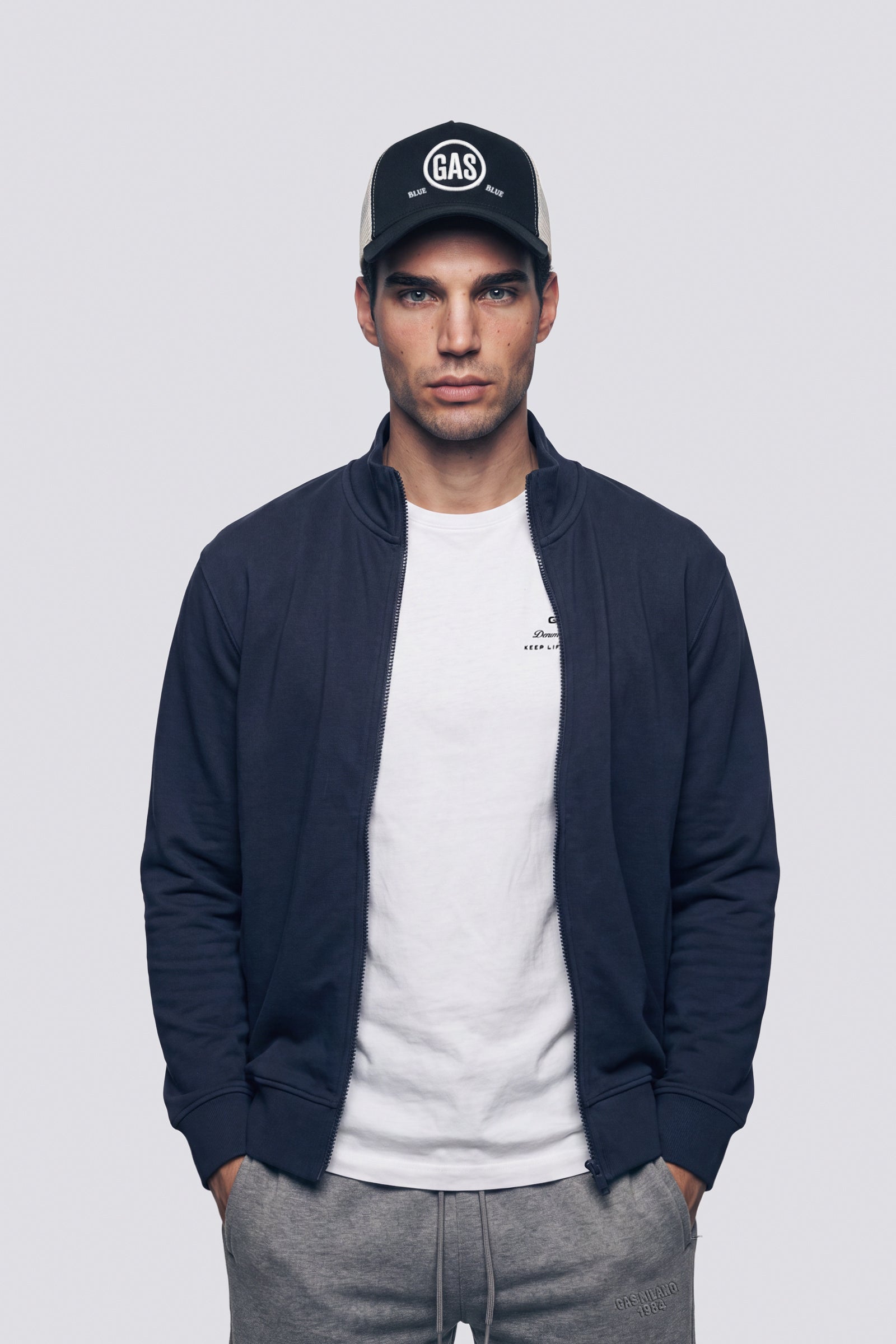 gas-lustig-pk-logo-patch-4706-sweatjacke-herren-zip image 2
