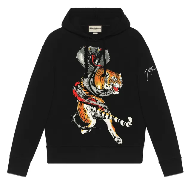 goldenim-paris-homme-sweat-1002-pullover-schwarz-slim image 1