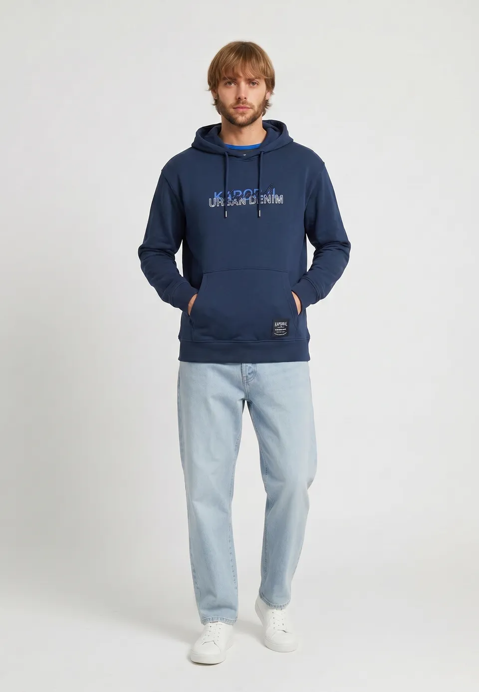kaporal-ranko-hoodie-navy-herren-mit-logoprint image 1