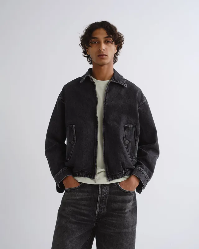 agolde-torres-jacket-jeansjacke-brampton-washed-black-herren image 1