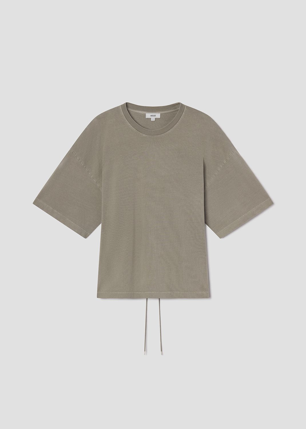 agolde-ellery-tee-t-shirt-drab-beige-puff-rmel image 6