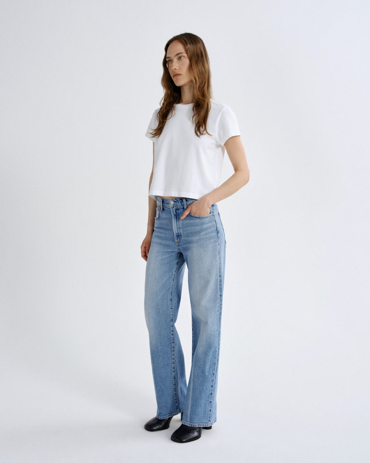agolde-harper-straight-jeans-damen-outlook-blau-stretch-mid-rise image 4