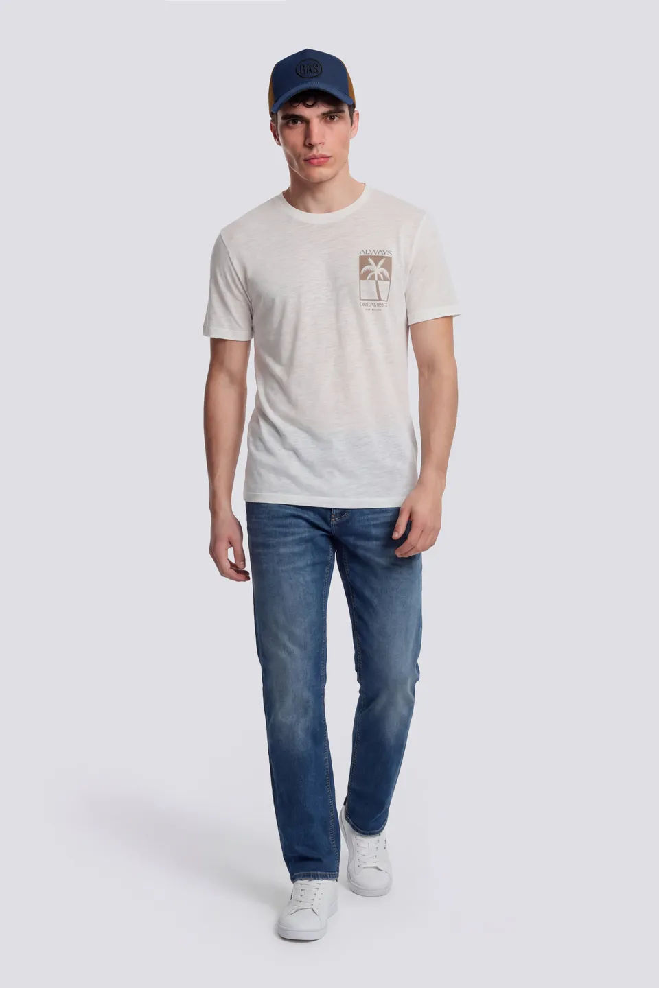 gas-dharis-dreaming-1583-t-shirt-herren-slub-jersey-print image 1
