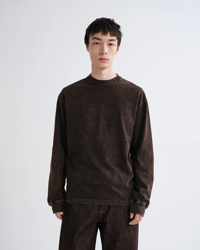 agolde-asha-mock-neck-tee-langarmshirt-pulse-rost image 1