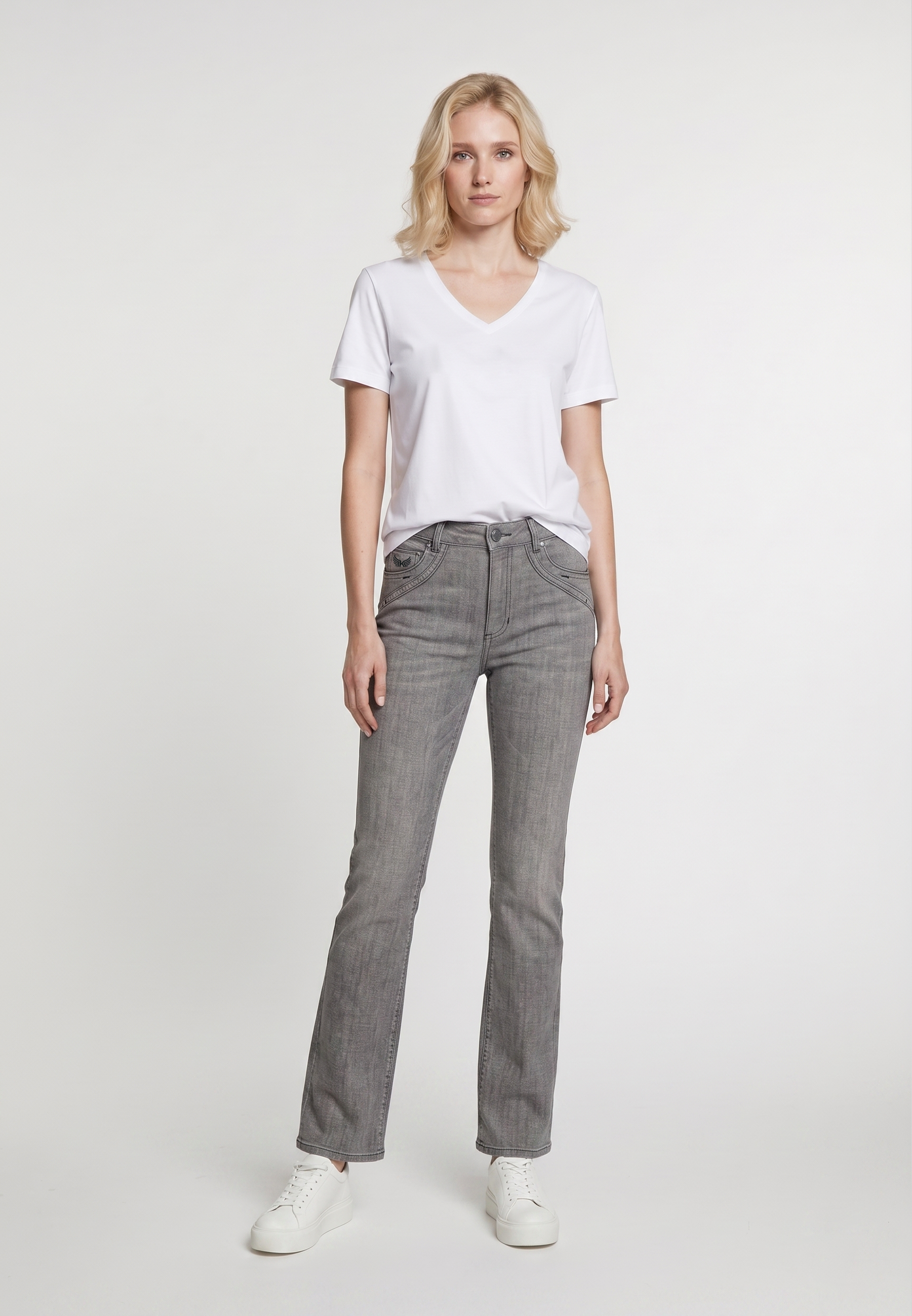 kaporal-kerala-jeans-grau-damen-bootcut-baumwolle image 1