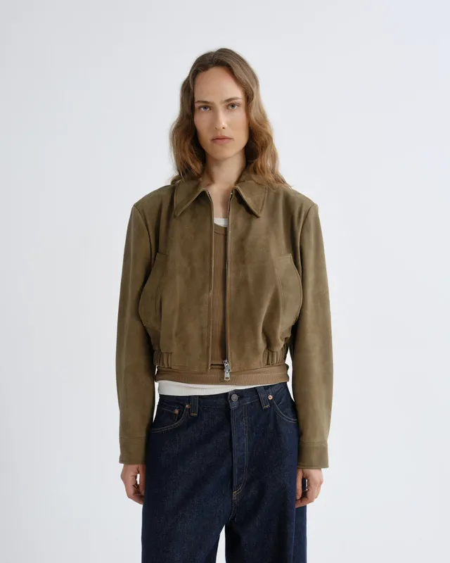 agolde-nahla-cropped-jacket-jacke-canopy-gr-n-suede image 1