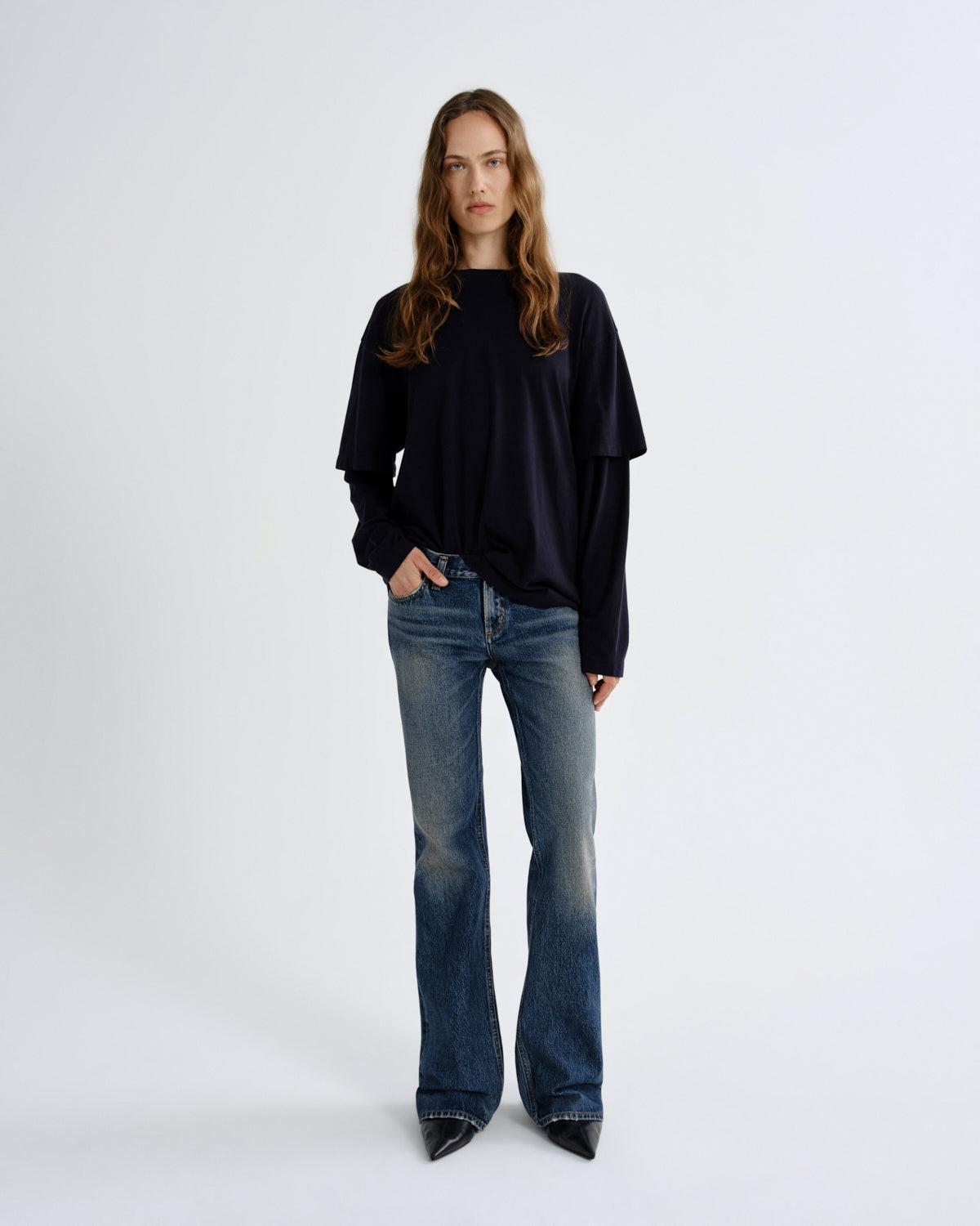 agolde-low-rise-boot-jeans-combination-bootcut image 1