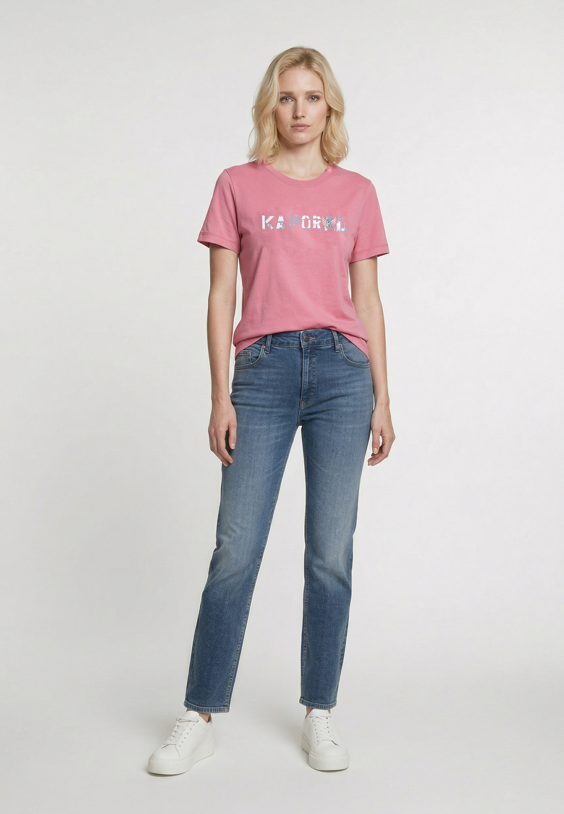 kaporal-enda-t-shirt-rosa-herren-slim-stretch image 1