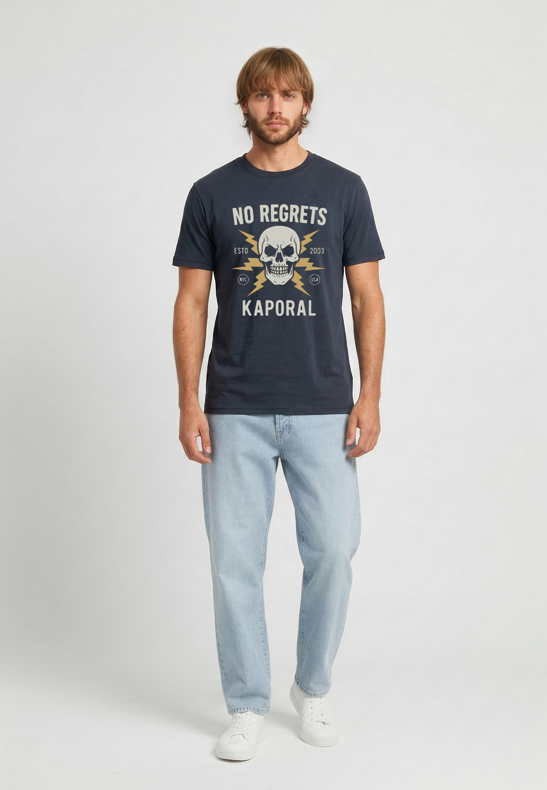 kaporal-kuching-herren-t-shirt-marine-totenkopf-baumwolle image 2