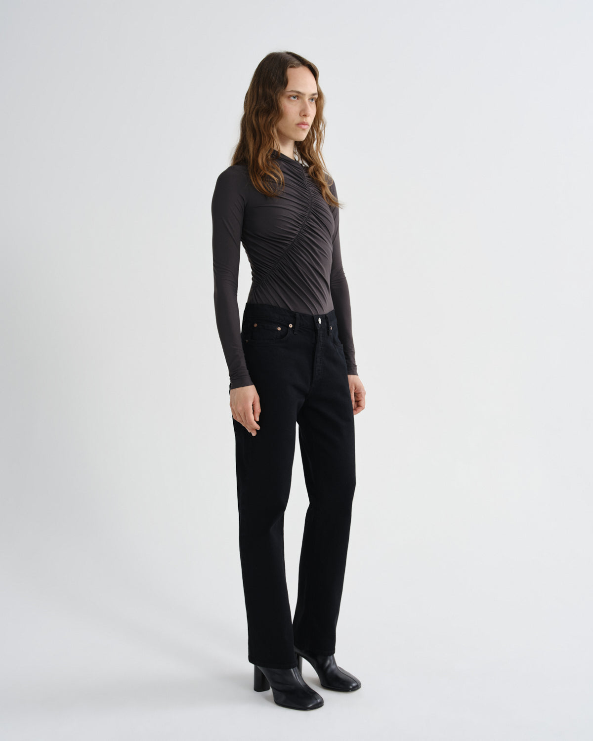 agolde-lupin-bodysuit-body-damen-carob-braun image 4