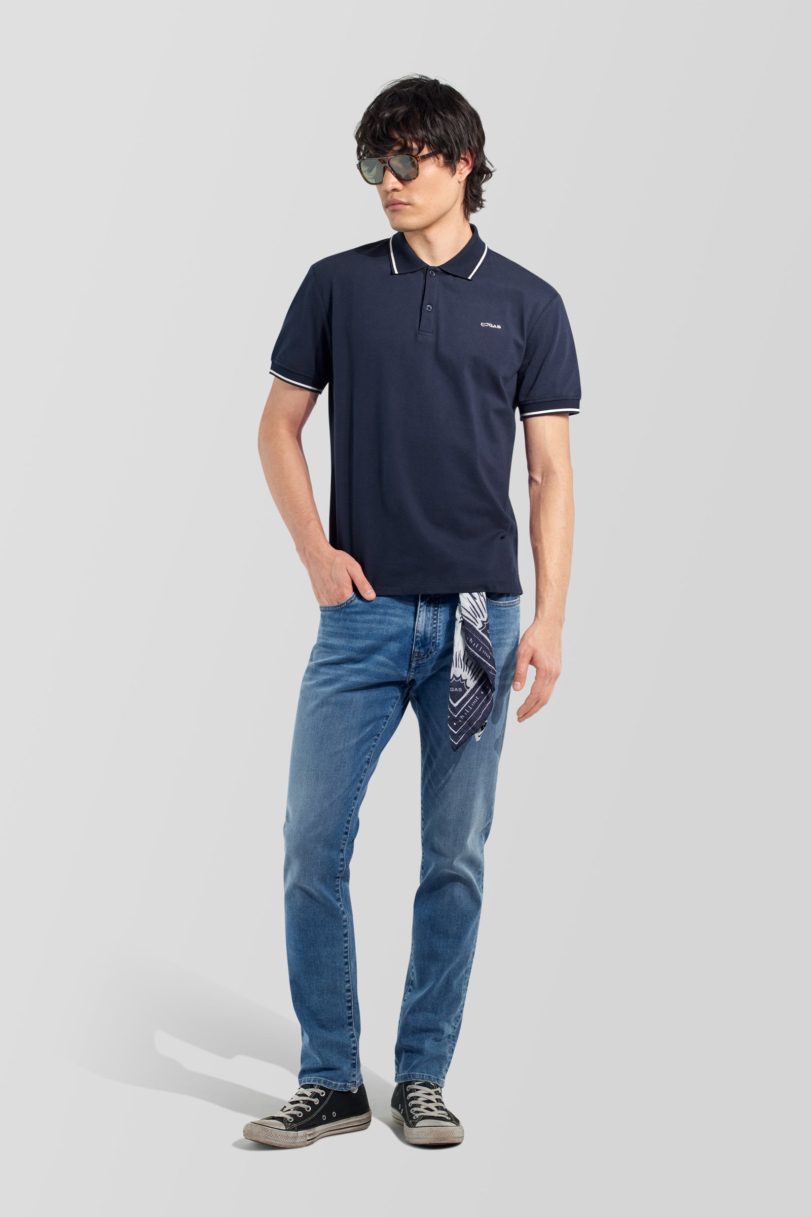 gas-ralph-s-strip-4706-polo-herren-slim-fit-piqu image 1