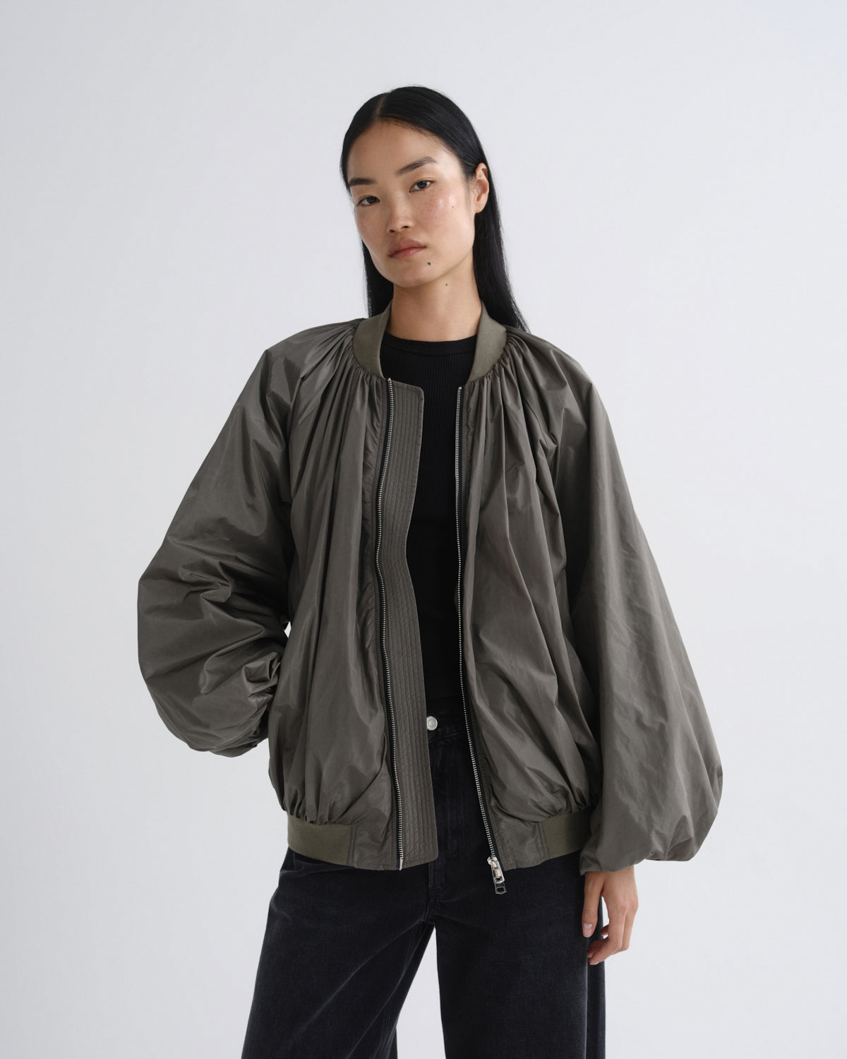 agolde-raffi-bomber-jacke-fern-gr-n-damen image 1