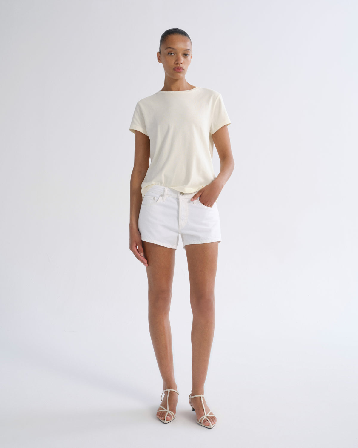 agolde-parker-short-damen-shorts-wei-marshmallow-low-rise image 1