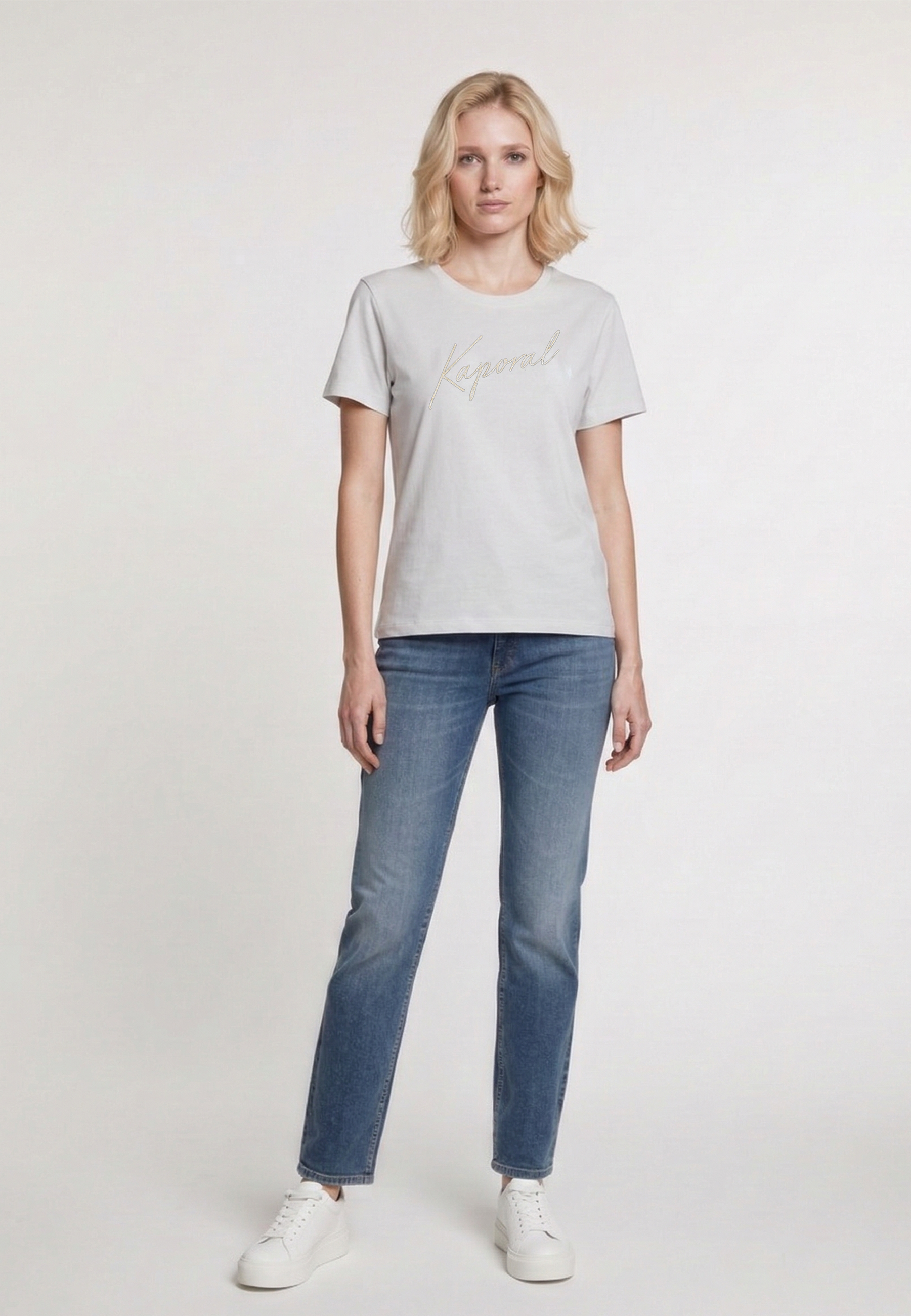 kaporal-krak-t-shirt-offwhite-stretch-slim-damen image 1