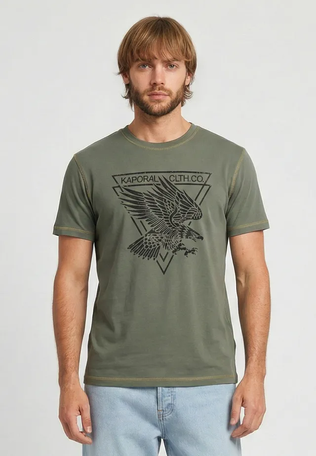 kaporal-eagle-t-shirt-khaki-regular-100-baumwolle image 1