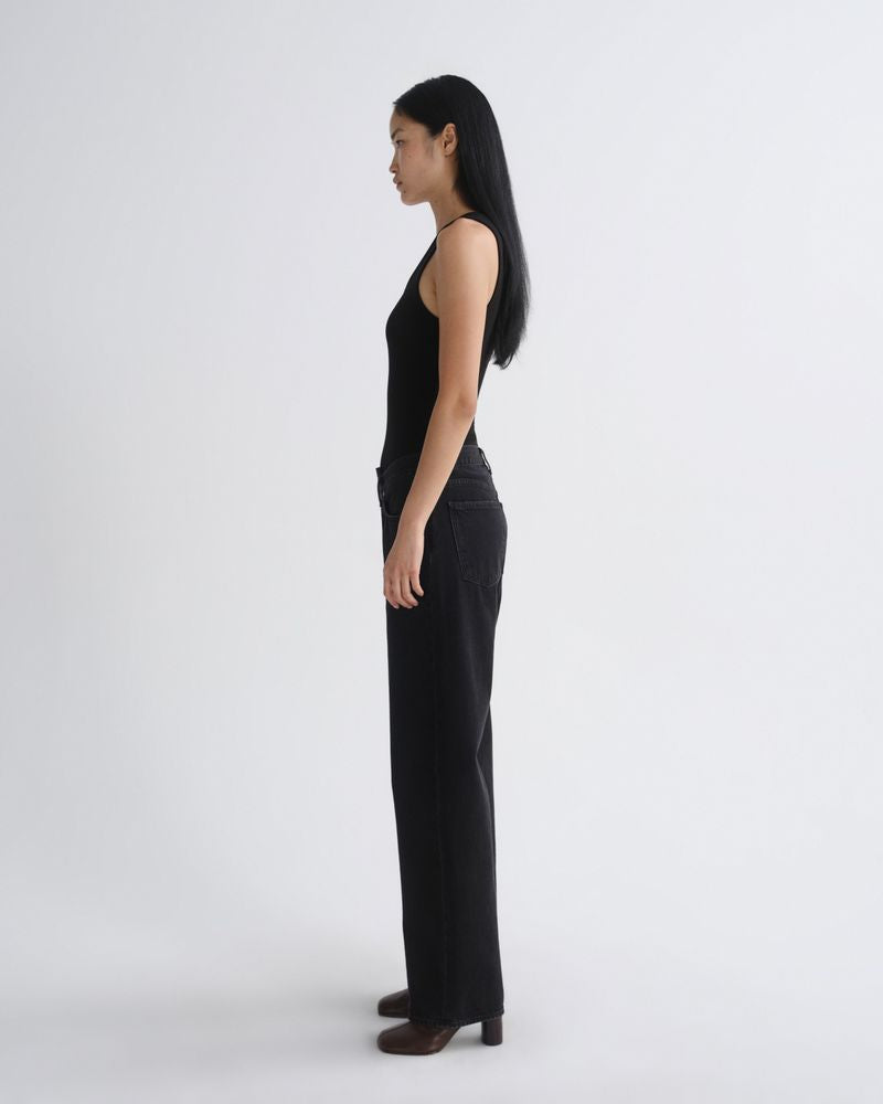 agolde-arc-criss-cross-jeans-phase-damen-schwarz image 4