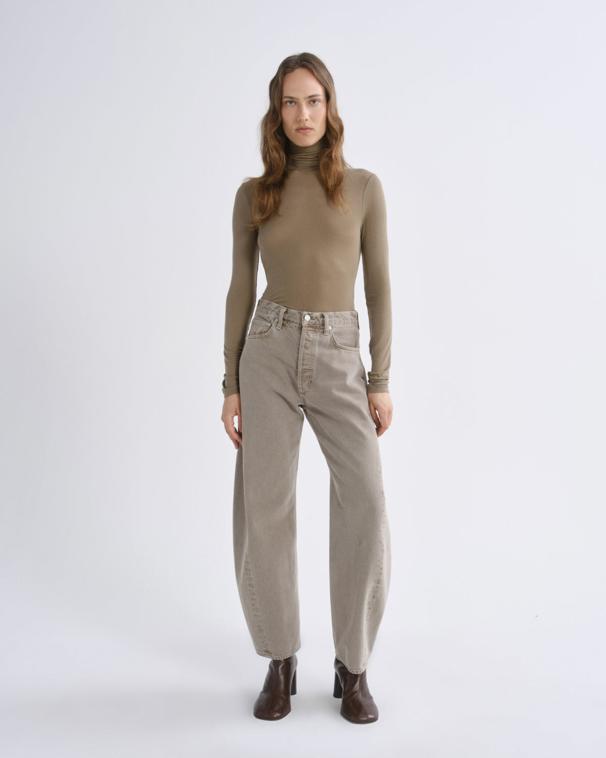 agolde-pascale-rollkragenpullover-canopy-gr-n-feinripp image 5