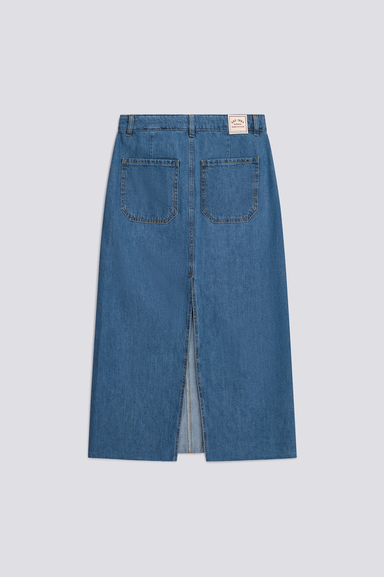 gas-wera-wk-mid-skirt-95mm-jeansrock-midi-indigo-regular image 4